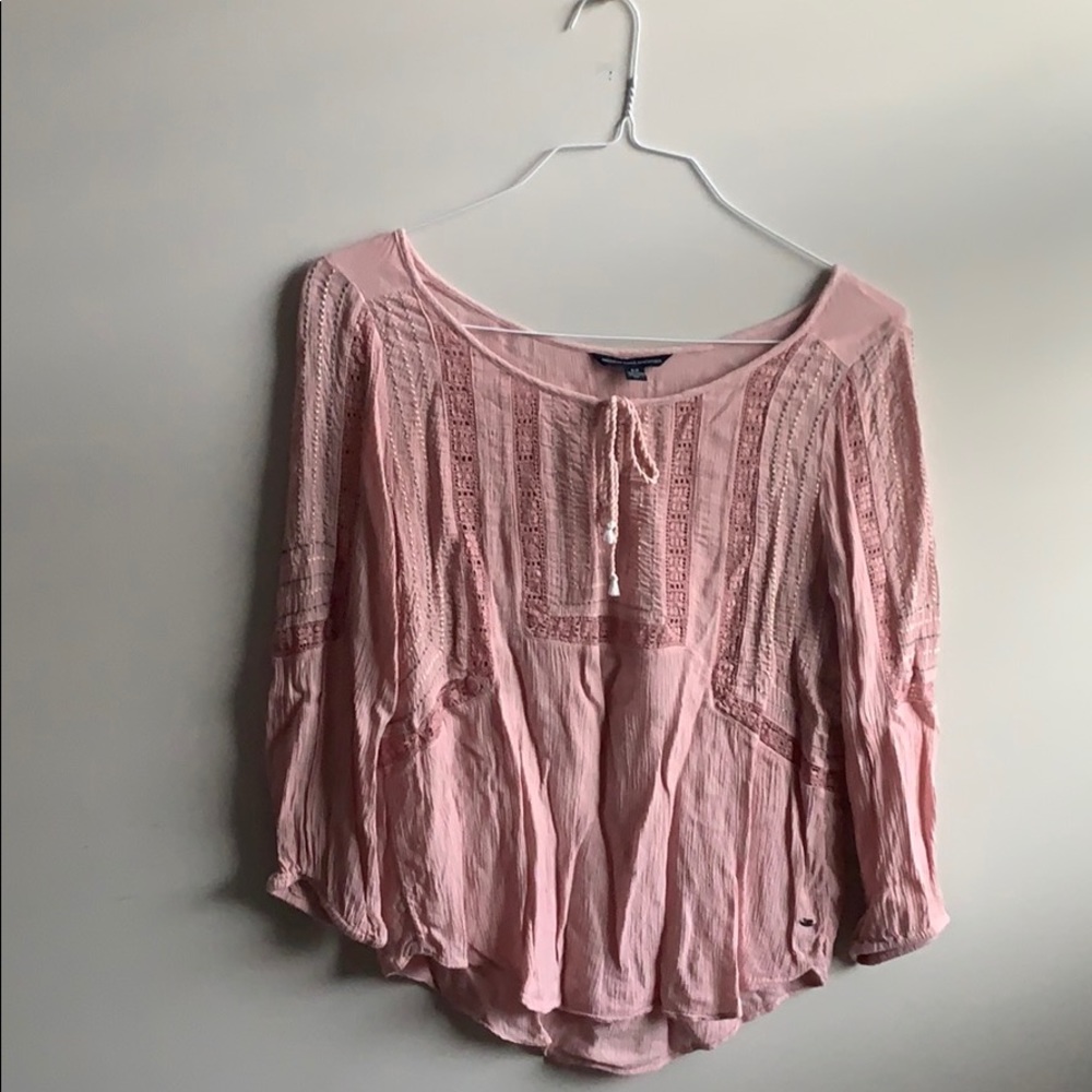 AEO Mauve Blouse